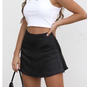 White Fox Boutique black mini skirt